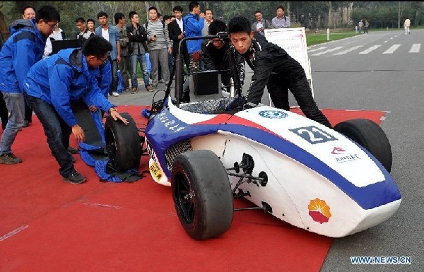 Student makes formula car for 4th Formula SAE of China