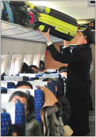 Male stewards a welcome sight for rail travelers