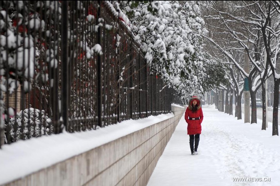 Yellow alert for road icing issued in China's Hebei