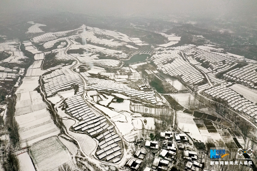 Nanyang covered in snow