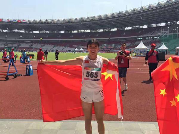 Young female athlete from Nanyang wins big in Asian Para Games