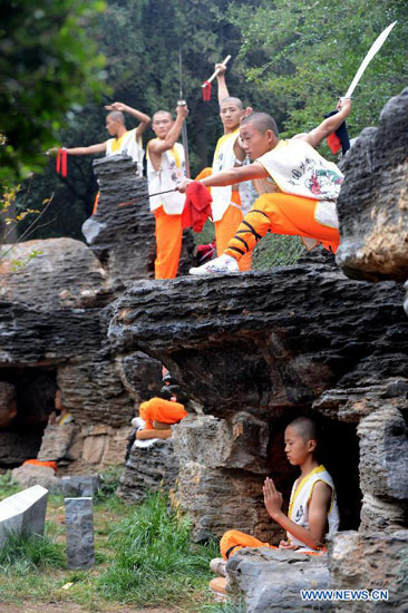 10th Zhengzhou Int'l Shaolin Wushu Festival kicks off in Dengfeng