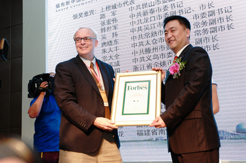 Kunshan tops Forbes Best Counties list