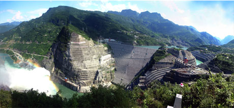Shuibuya Hydropower Station on the Qingjiang River
