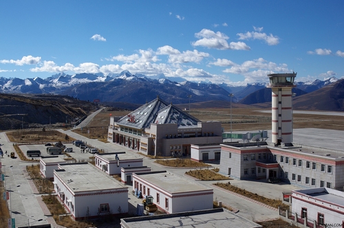 The Kangding Airport in Sichuan (China)