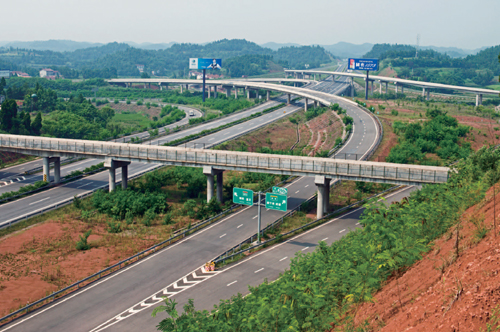 The Neijiang–Suining Expressway (China)