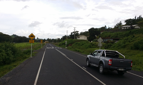 Fiji rural road construction completes