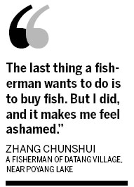 Drought leaves Poyang fishermen dangling
