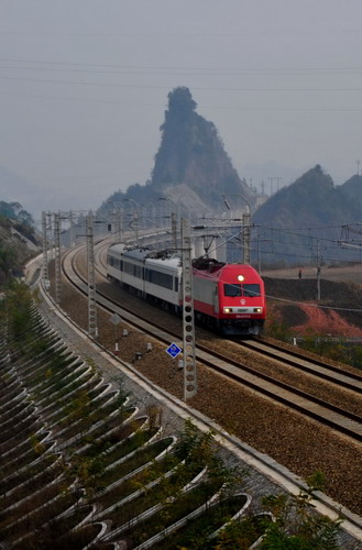 Train line goes through test runs