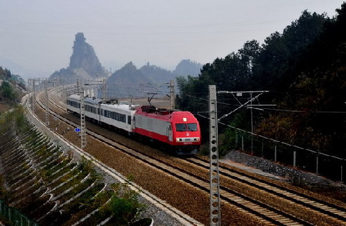 Train line goes through test runs