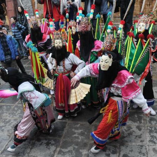 Folk customs of northwest Hubei -- meeting the God of Wealth