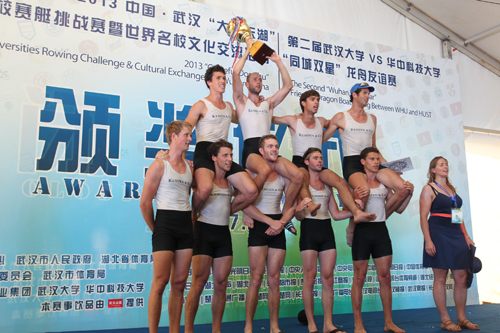 Overseas students compete in rowing regatta