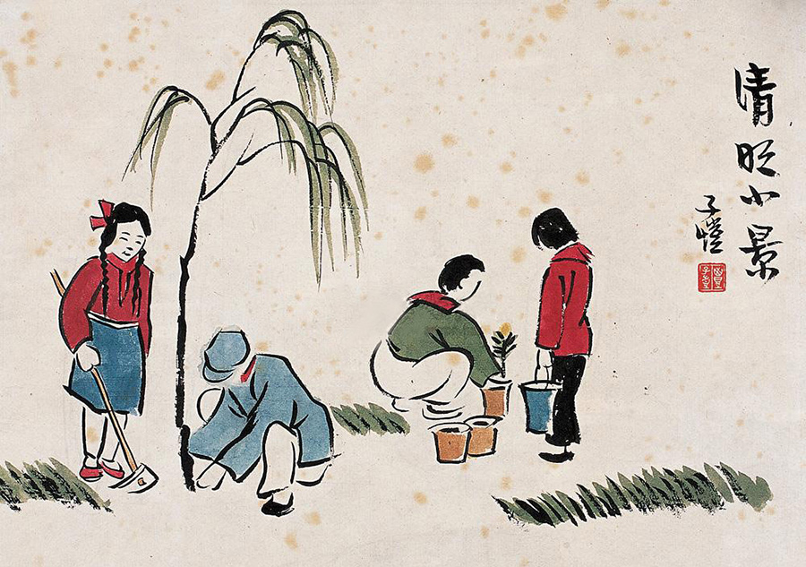Qingming Festival marked in ancient Chinese paintings