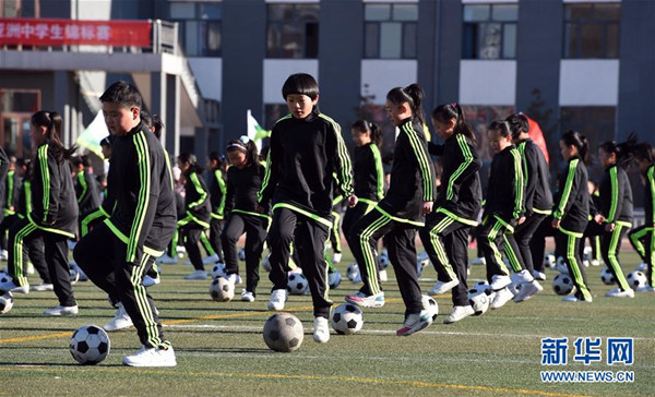 Baotou promotes campus soccer