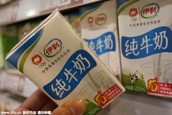 China's top 7 milk producers in 2014