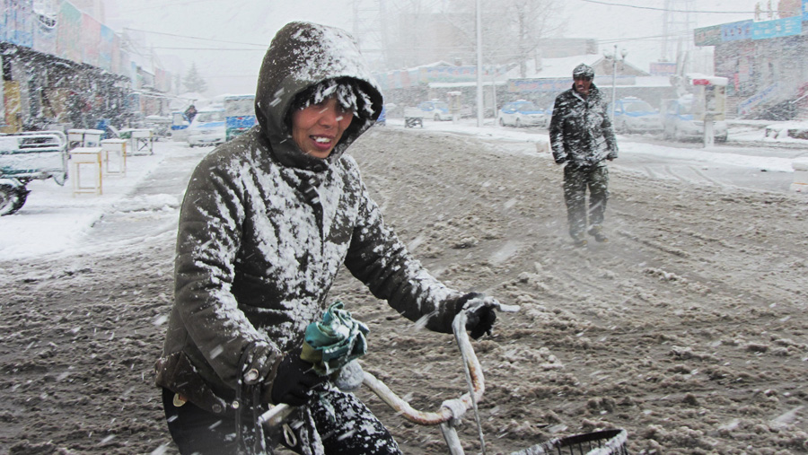 Heavy snow blankets Inner Mongolia