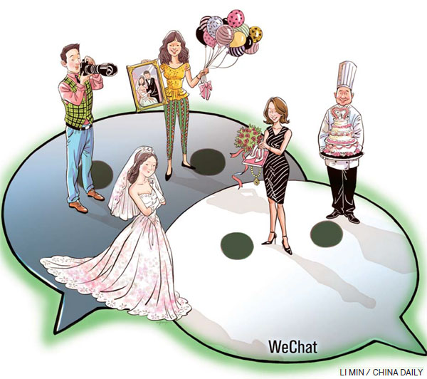 Wedding via WeChat trending up north