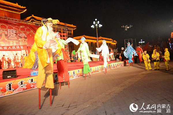 North China 'club fire' performance for Lantern Festival