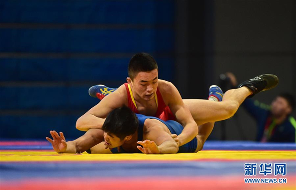 National men's freestyle wrestling championship in North China