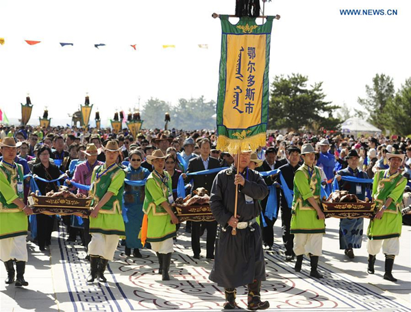 Sacrificial ceremony for Genghis Khan held in North China