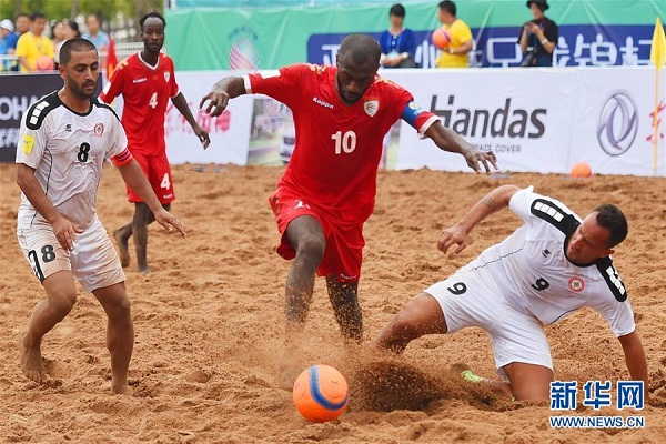 Beach soccer tournament kicks off in Ordos