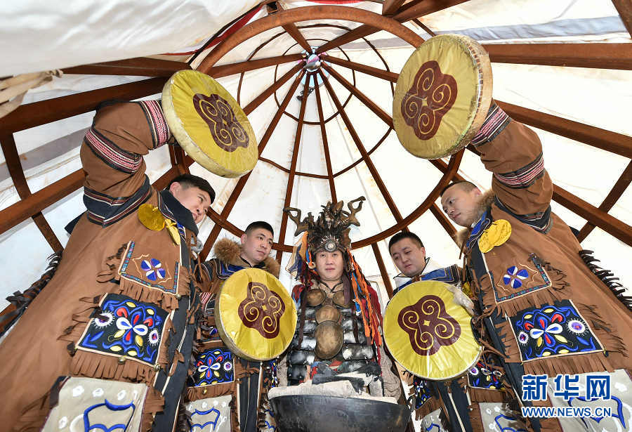 Oroqen people celebrate shamanic ritual gala in Hulunbuir