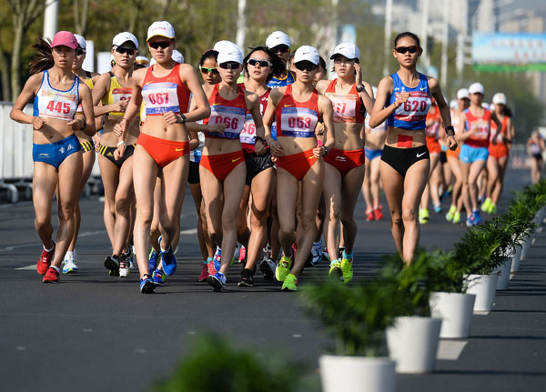 Inner Mongolians ace Taicang race walking competitions