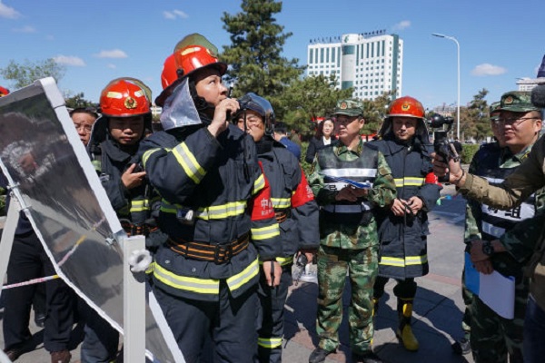 Fire emergency exercise held in Tongliao