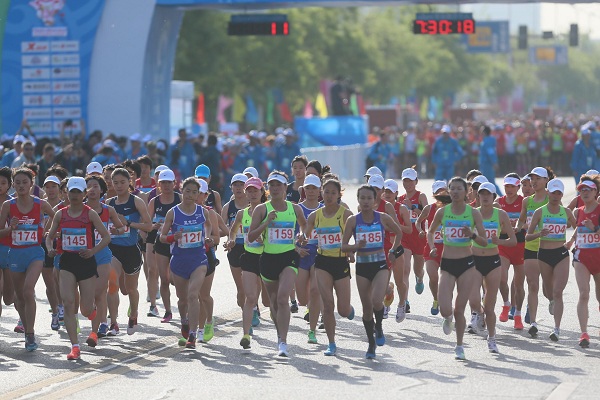 Women’s team aces marathon at 13th National Games