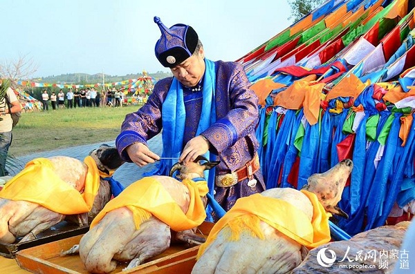 Herdsmen celebrate Aobao ritual