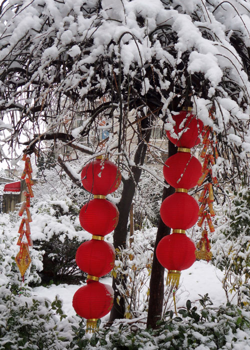 Snow scene in Nantong