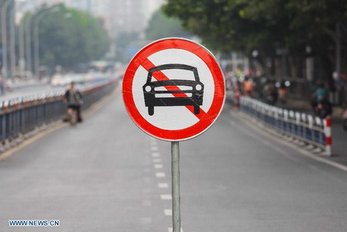 Volunteers advocate low-carbon commuting in E China