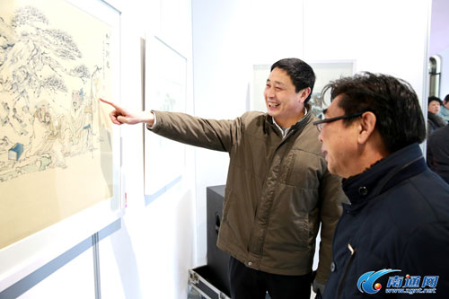 Painting and calligraphy exhibition opens in Nantong development zone