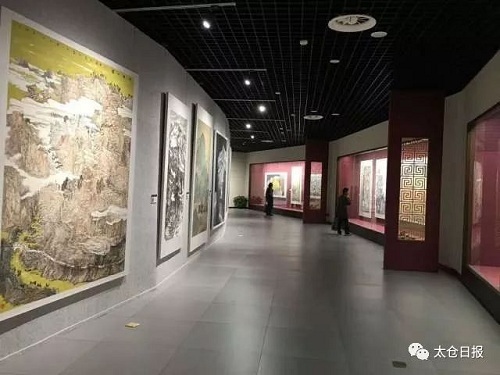 Landscape painting exhibition opens in Taicang