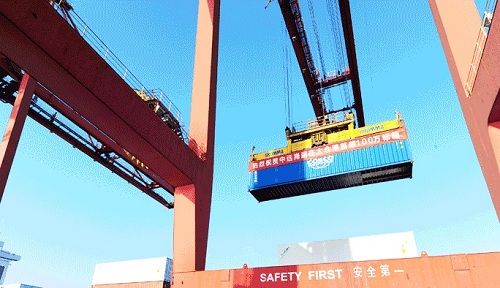 COSCO transits over one million containers through Taicang