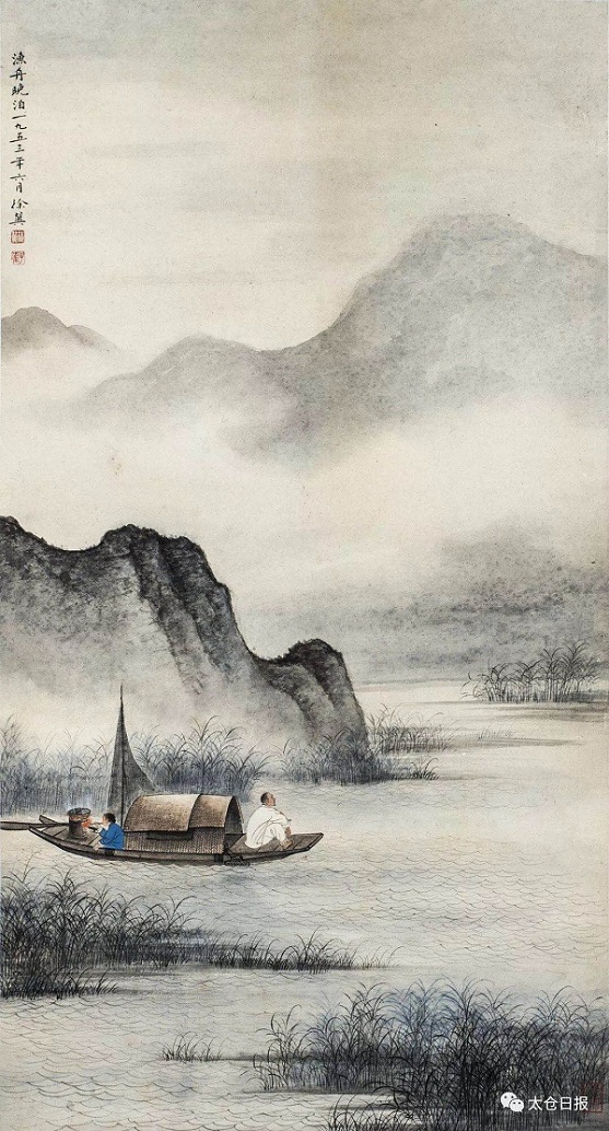 Admire painting, calligraphy exhibition at Taicang Museum