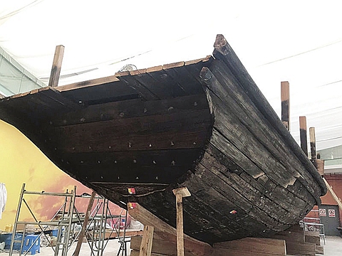 Ancient ship echoes Taicang's glory days