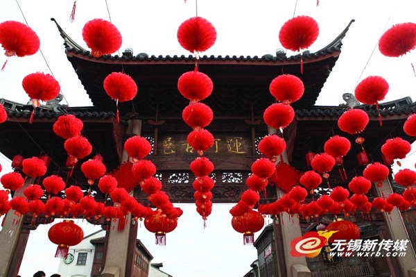 Wuxi is splashed with red as it celebrates the New Year
