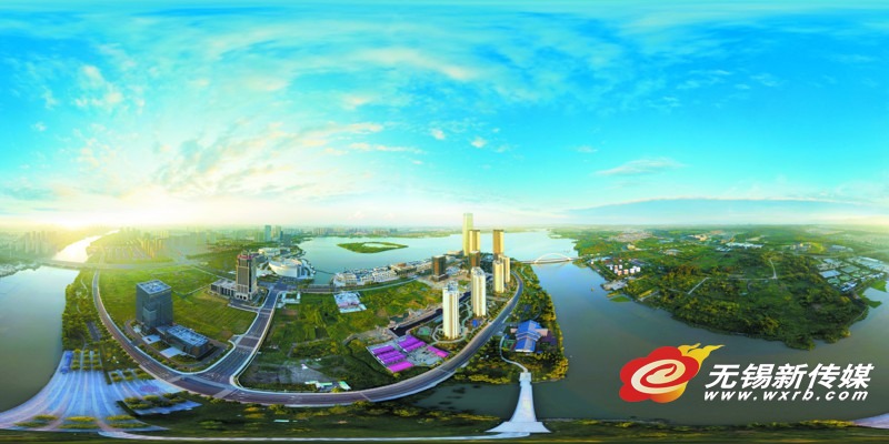 A panorama view of Wuxi splendor
