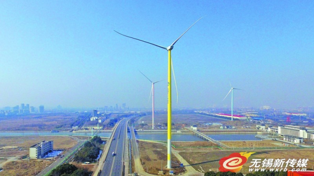 Wind power project is carried out in Jiangyin