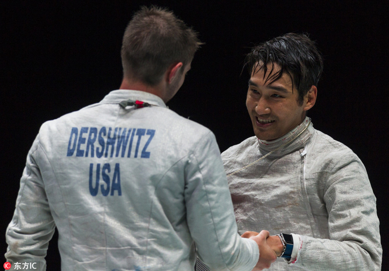 South Korean athlete wins men's individual sabre