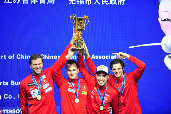 Switzerland wins 1st gold medal in World Fencing Championships