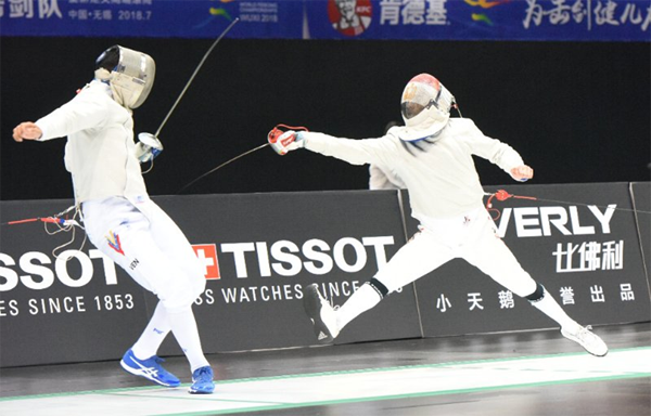 China hits ground running at World Fencing Championships