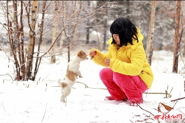Changchun: playing in the snow
