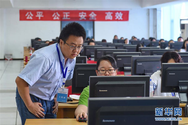 Teachers working hard to ensure accurate 'Gaokao' results