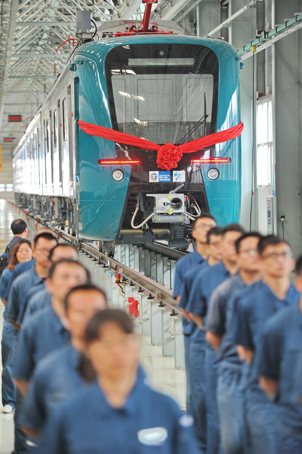 Chinese subway trains completed for Rio Olympics