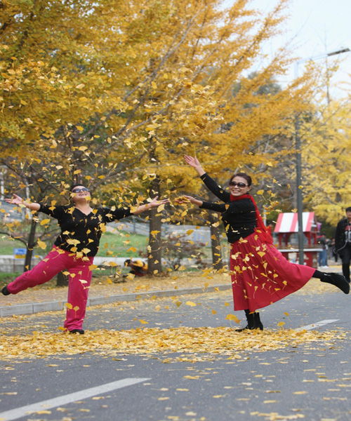 Autumn scenery at Shenyang Agricultural University
