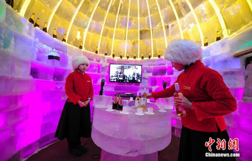 Shenyang hotel opens ice bars