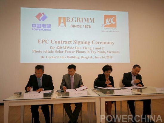 POWERCHINA signs contract for photovoltaic solar power project