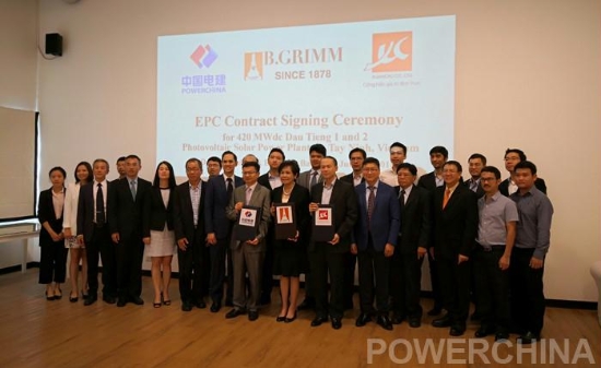 POWERCHINA signs contract for photovoltaic solar power project